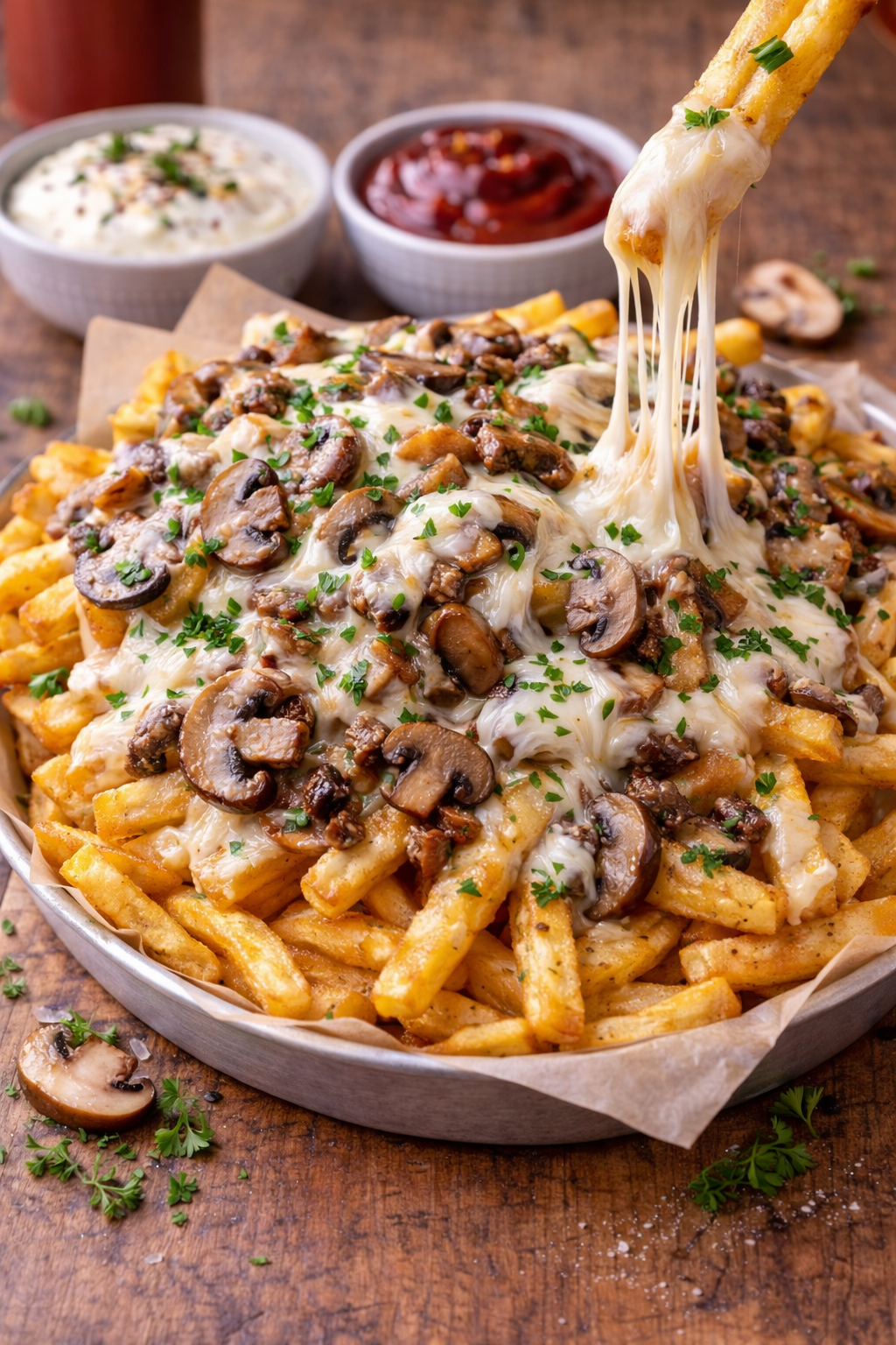 Dublin Cafe & Lounge | Pendik - Mantarlı Mozerellalı Belçika Patatesi